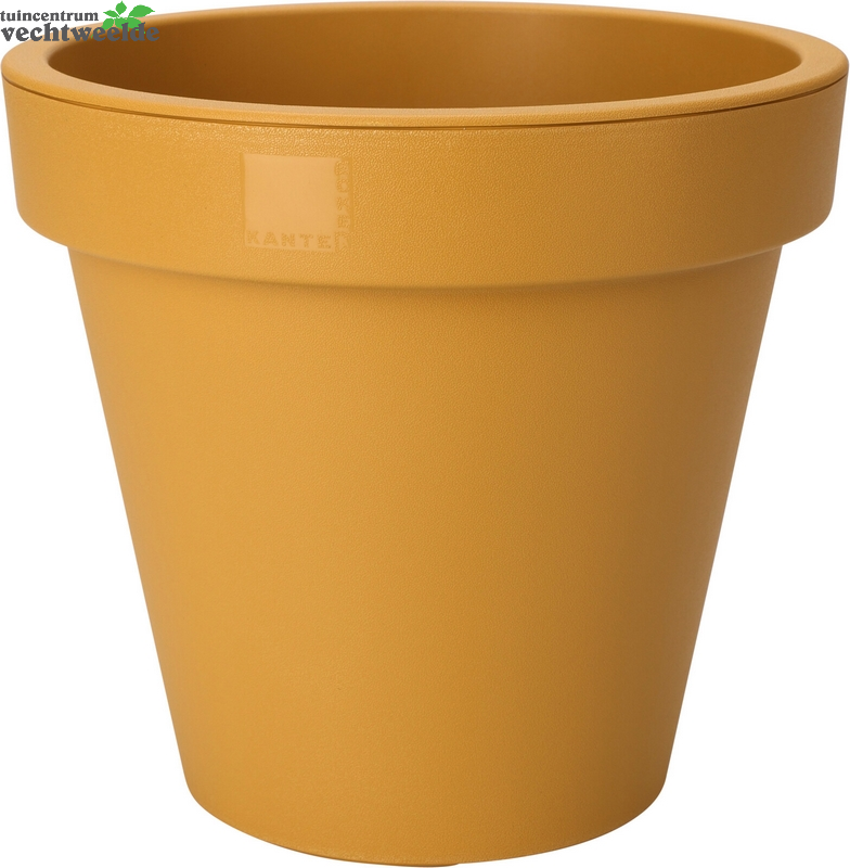 BLOEMPOT EK ROND 50CM OKER