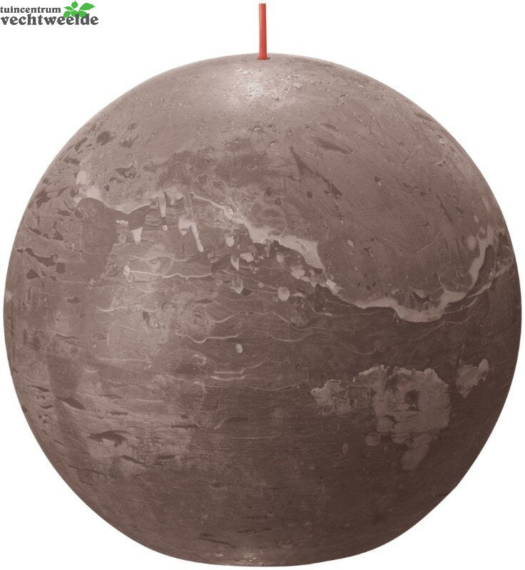 Bolsius Rustiek Bolkaars Ø145 Rustic Taupe