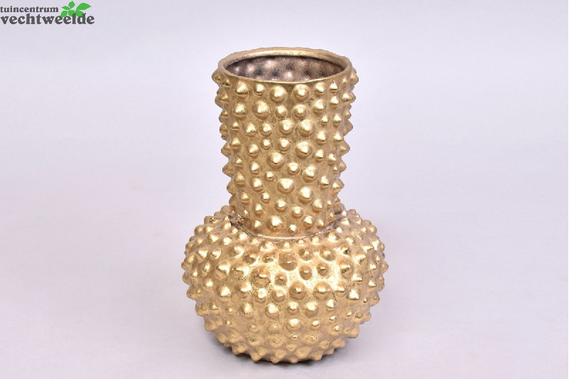Djedda Vaas Dots Gold 21x29cm