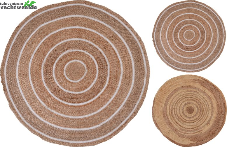KLEED GEVLOCHTEN ROND JUTE
