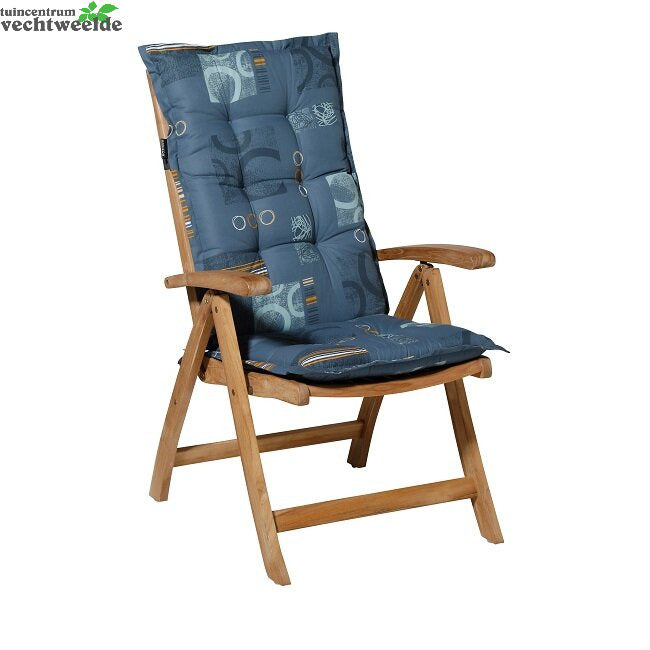 Madison Kussen Hoog L123b50cm Bob Blauw