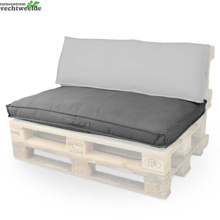 Unique Living Palletkussen Luana L80b120 D.grijs