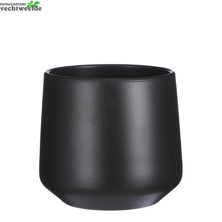Pot Amber D28h26cm D.grijs Mat