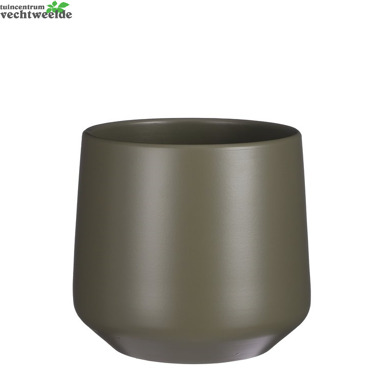 Pot Amber D28h26cm Groen Mat