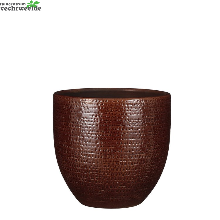 Pot Carrie Glaze D24h22cm Bruin