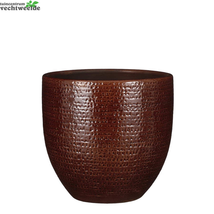 Pot Carrie Glaze D29h26cm Bruin