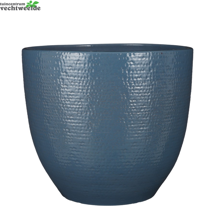 Pot Carrie Glaze D35h32cm Blauw