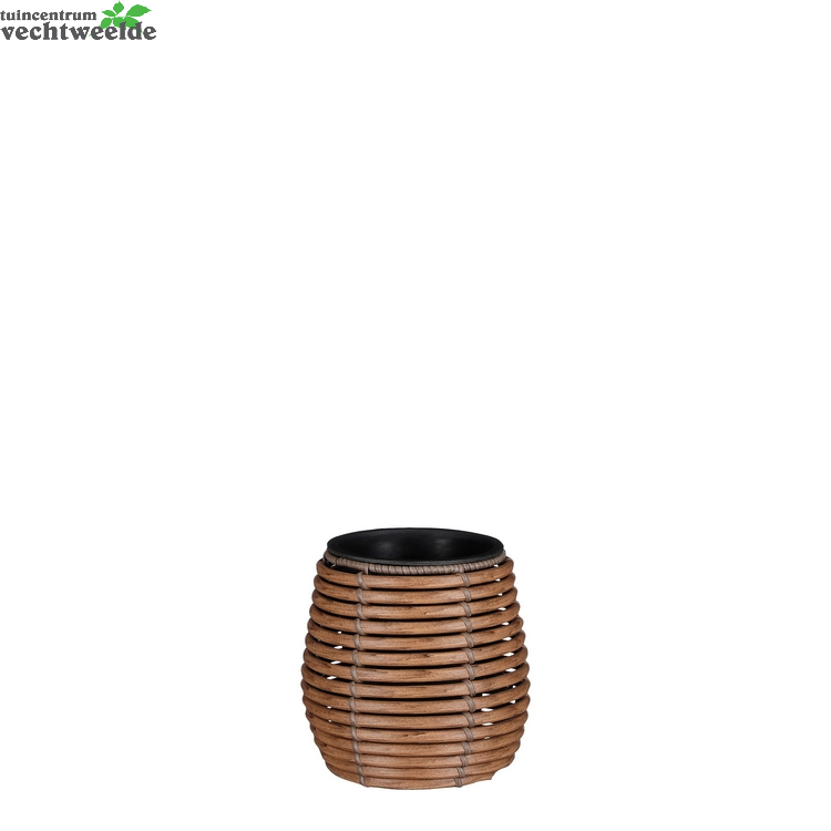 Pot Cesena D17h17cm Lichtbruin