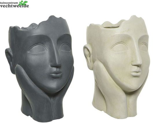Decoris Pot Clay Fiber L27b21h34.5cm A2