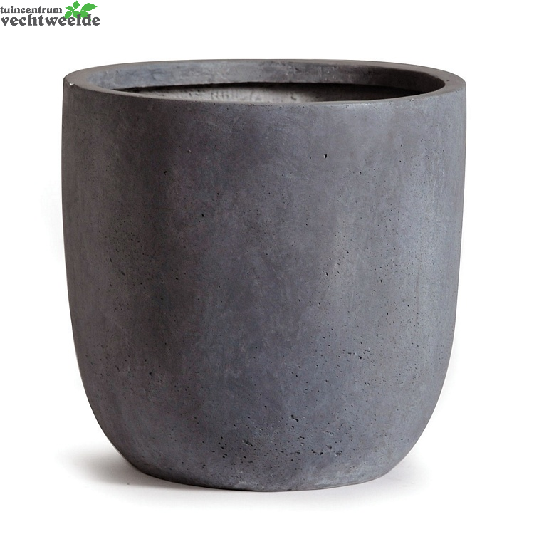 Pot Egg Clayfibre D46h43cm Grijs