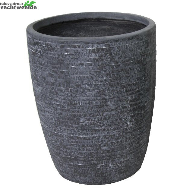 Pot Egg Hg Utah D42h52cm Grafiet
