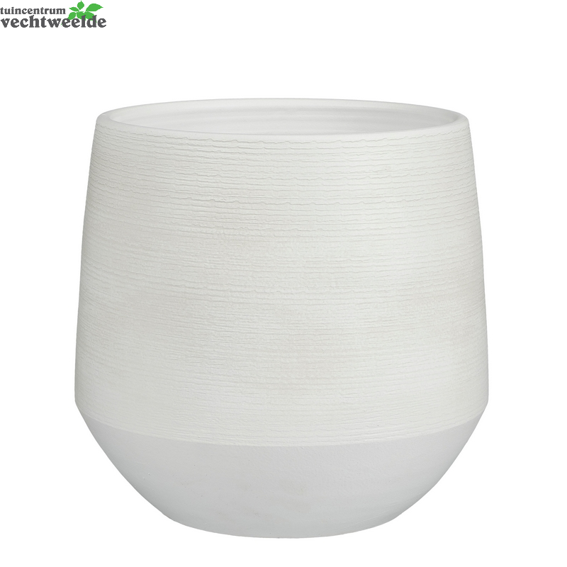 Pot Evora D30h28cm Off White