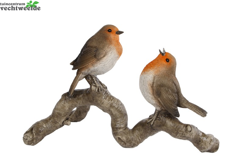 Sculptuur Roodborst L26b12h17cm