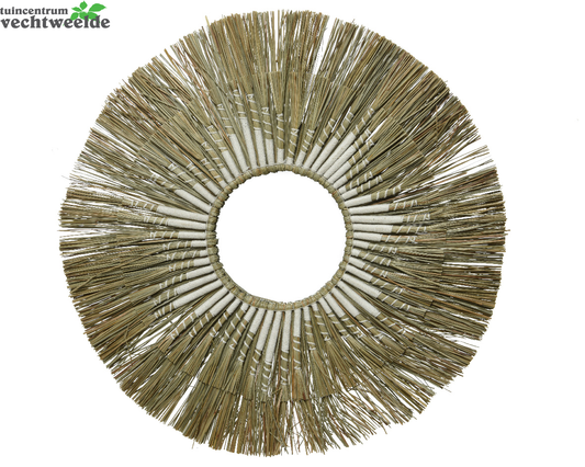 Decoris Spiegel Raffia D75h3cm Naturel