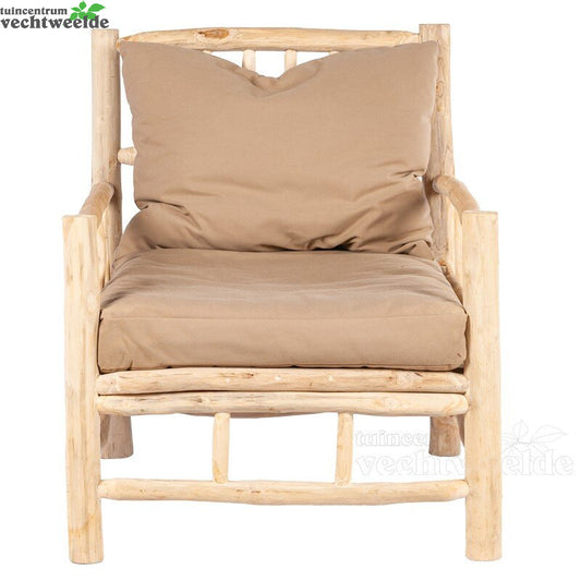 Stoel Teak L75B90h90cm