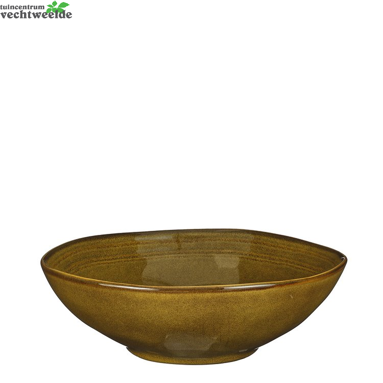 Tabo Schaal D23.5h7.5cm Oker