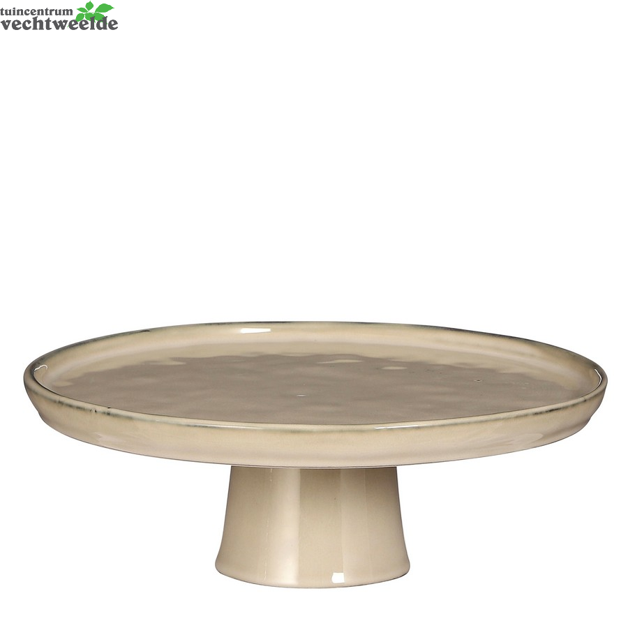Tabo Taartplateau D27h10cm Creme