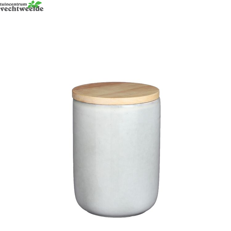 Tabo Voorraadpot D12h15.5cm Grijs
