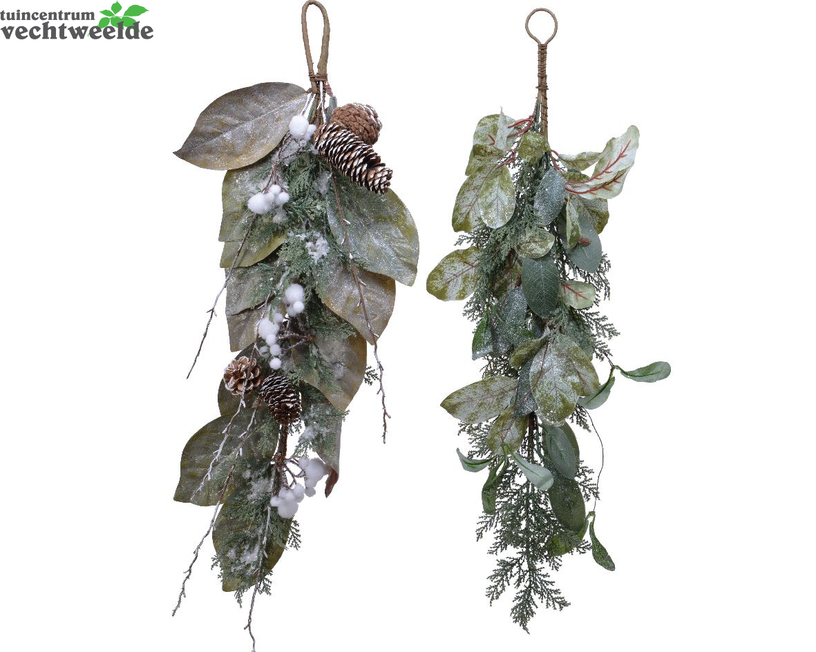 Tros Pes Blad L10b30h60cm Groen Assorti Per Stuk (Zijde-plant)