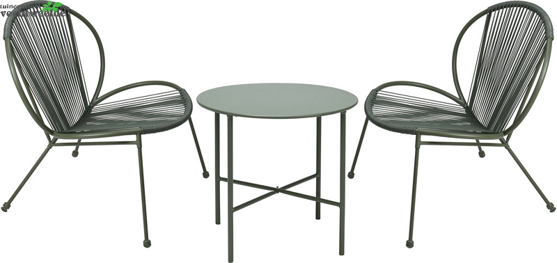 TUINMEUBELSET 3DLG GROEN