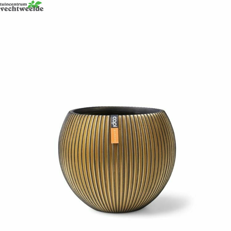 Vaas Bol Groove 23h19cm Zwart/goud