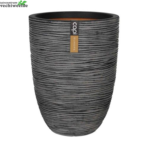 Vaas Eleg Laag Rib Nl D46h58 Antraciet