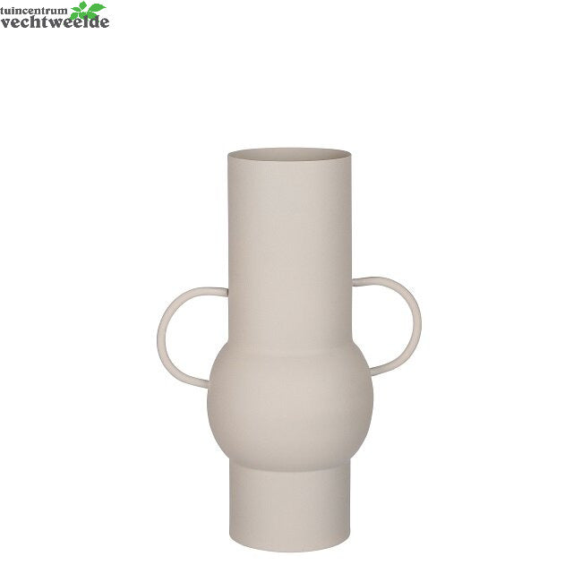 Vaas Jari L24b15h34.5cm Off White - Mica