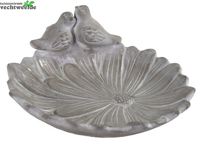 Vogelbad Bloem Deka D29h12cm Grijs