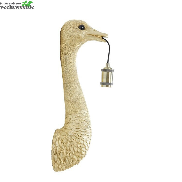 Wandlamp Ostrich L15.5b18h57.5cm Gd