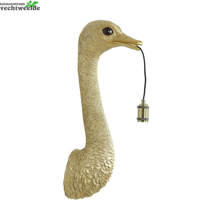 Wandlamp Ostrich L25b19h72cm Goud