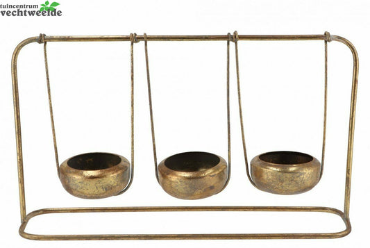  Amber Swing Goud 37x10x22cm