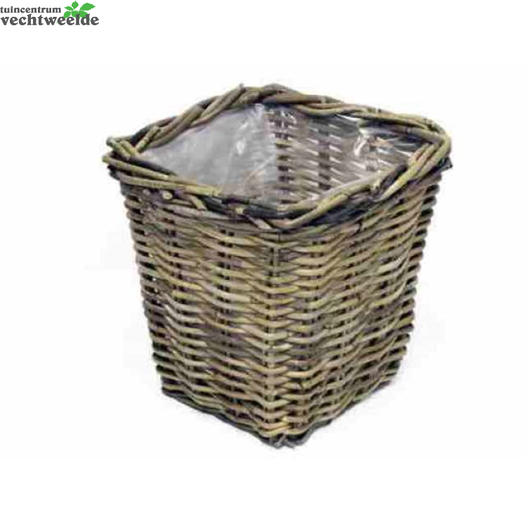  Bak Rotan L30b30h27cm Grijs