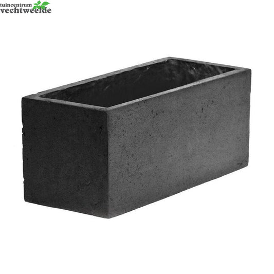  Balkonbak Clay Fibre L40 B17.2 H17.2 CM Zwart