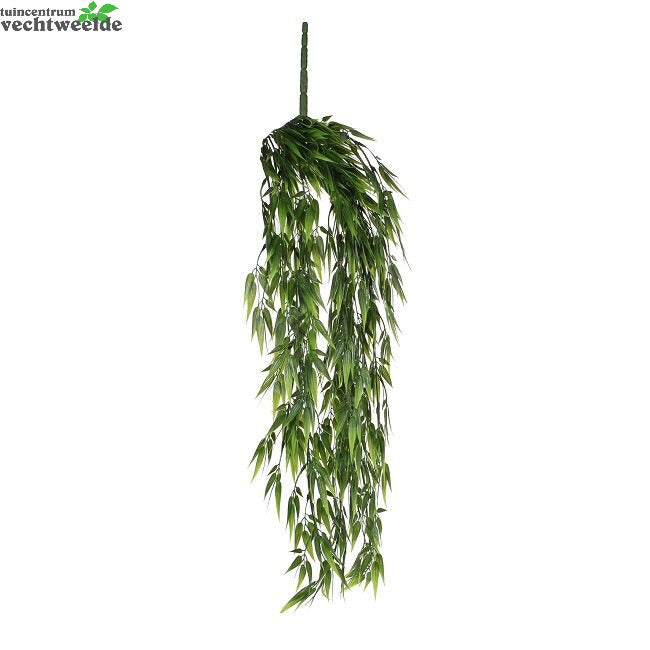  Bamboe Hang L80cm Groen (Zijde-plant)