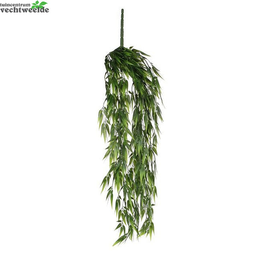  Bamboe Hang L80cm Groen (Zijde-plant)