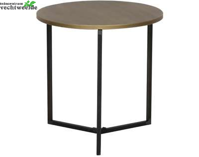  Bijzettafel D50h50.5cm Metaal Brons