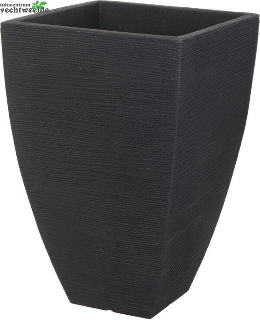  BLOEMPOT GERIBBELD QUADR 40CM