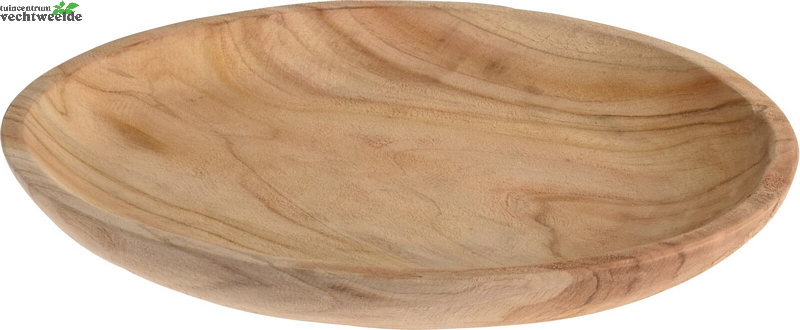  BORD TEAK ROND DIA 30XH2CM
