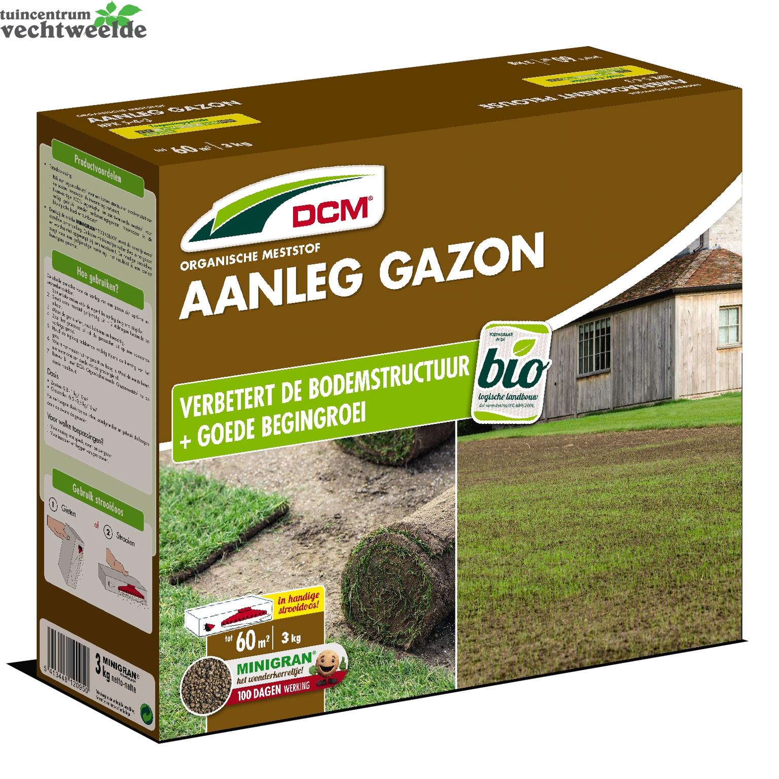  DCM Meststof Aanleg Gazon 3 Kg