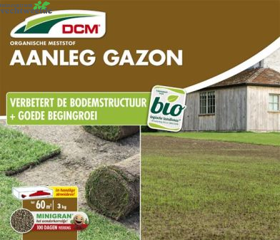  DCM Meststof Aanleg Gazon 3 Kg
