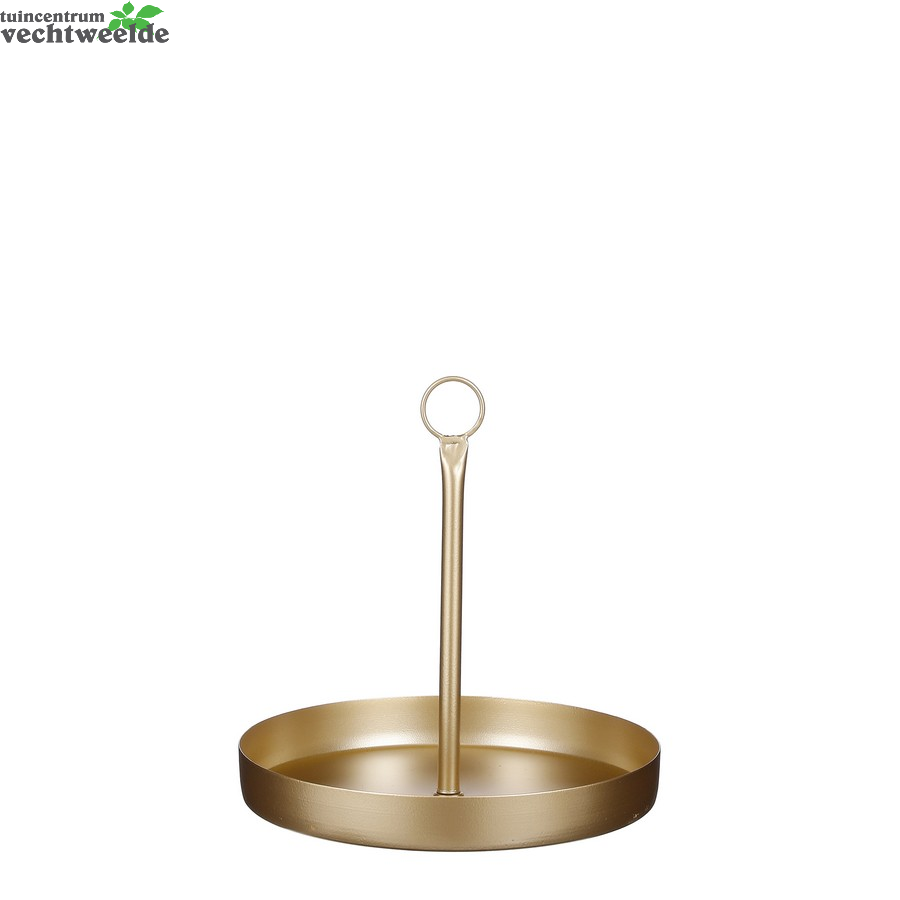  Decoratie Tray D25h25cm Goud