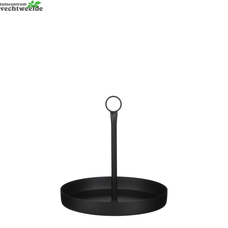  Decoratie Tray D25h25cm Zwart