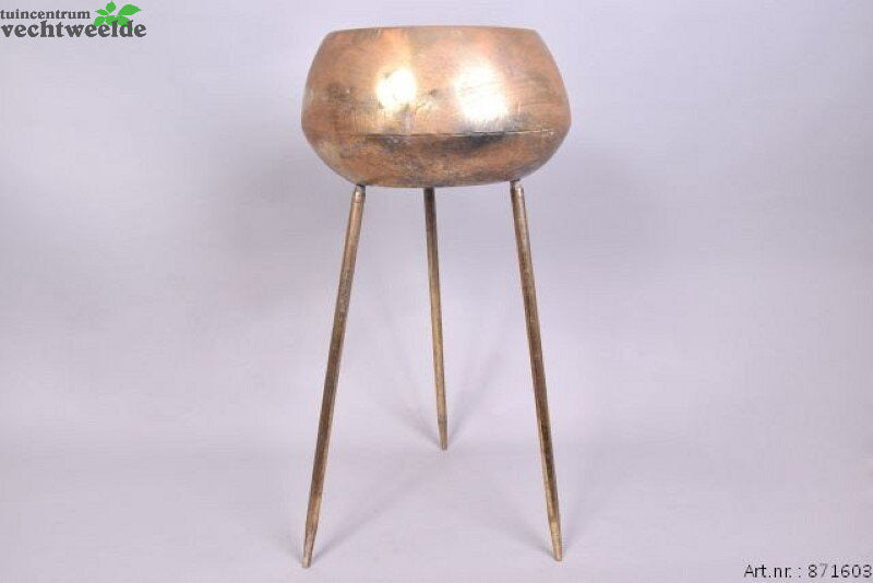  DHAKA GOUD PLANTENSTANDAARD 24X44CM Groot