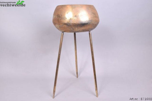  DHAKA GOUD PLANTENSTANDAARD 24X44CM Groot