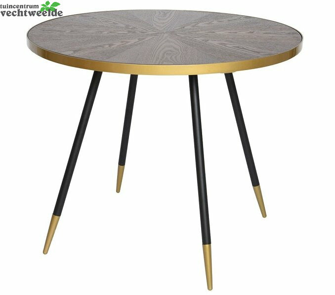  Eettafel Mdf As Vernis D91h75cm Brn