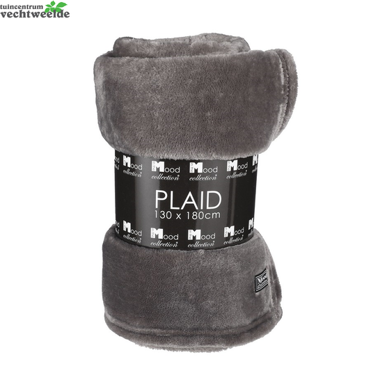 Mood Fleeceplaid Famke L180b130cm Antrct