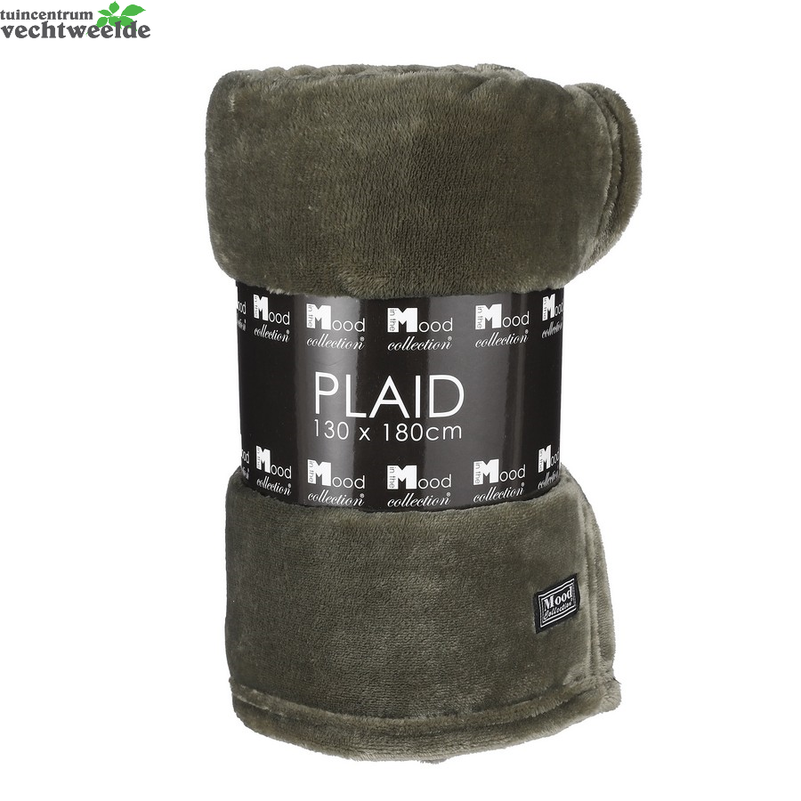 Mood Fleeceplaid Famke L180b130cm D.grn