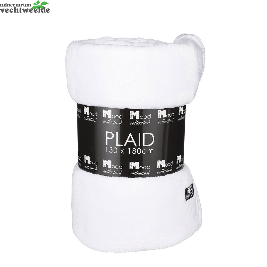 Mood Fleeceplaid Famke L180b130cm Offwh