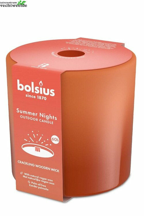 Bolsius Glas Summer Nights D12h12.6cm Terra
