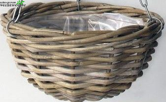  Hanging Basket D30cm Antique Grijs